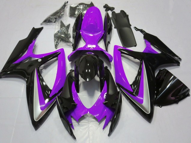 Compra Carenados Moto Suzuki GSXR 600 / GSXR 750 2006-2007 - Púrpura Negro Brillante