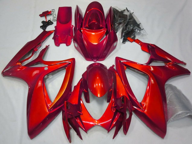 Compra Carenados Moto Suzuki GSXR 600 / GSXR 750 2006-2007 - Rojo Brillante Plain