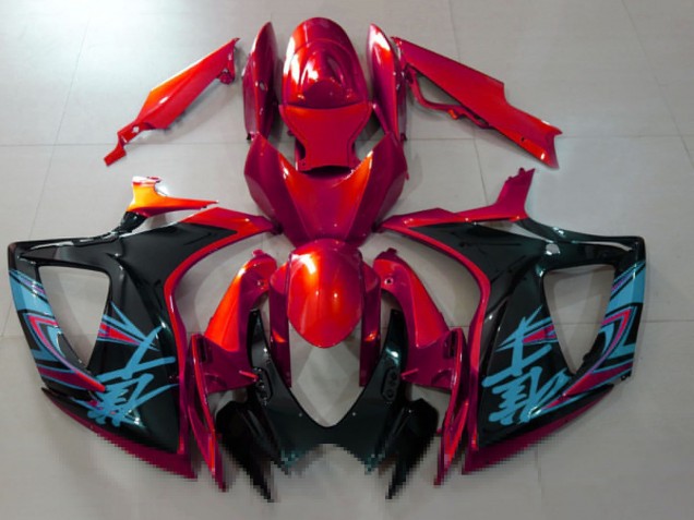 Compra Carenados Moto Suzuki GSXR 600 / GSXR 750 2006-2007 - Rojo Negro Azul Claro