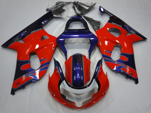 Compra Carenados Moto Suzuki GSXR 600 / GSXR 750 2001-2003 - Rojo Azul Negro Brillante