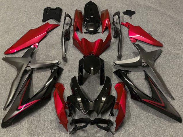 Compra Carenados Moto Suzuki GSXR 600 / GSXR 750 2008-2010 - Rojo Negro Brillante Negro Mate