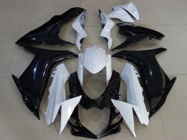 Compra Carenados Moto Suzuki GSXR 600 / GSXR 750 2011-2024 - Blanco Negro Brillante