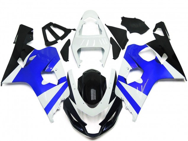 Compra Kits Carenado Moto Suzuki GSXR 600 / GSXR 750 2004-2005 - Blanco Azul Negro Brillante