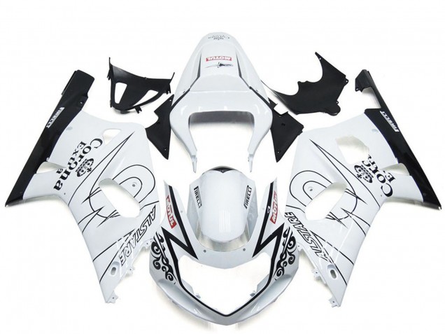 Compra Carenado Moto Suzuki GSXR 600 / GSXR 750 2001-2003 - Blanco Negro Corona Alstare