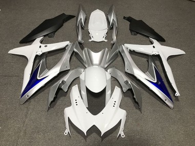 Compra Carenados Moto Suzuki GSXR 600 / GSXR 750 2008-2010 - Blanco Plata Azul Negro Mate