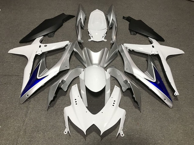 Compra Carenados Moto Suzuki GSXR 600 / GSXR 750 2008-2010 - Blanco Plata Azul Negro Mate