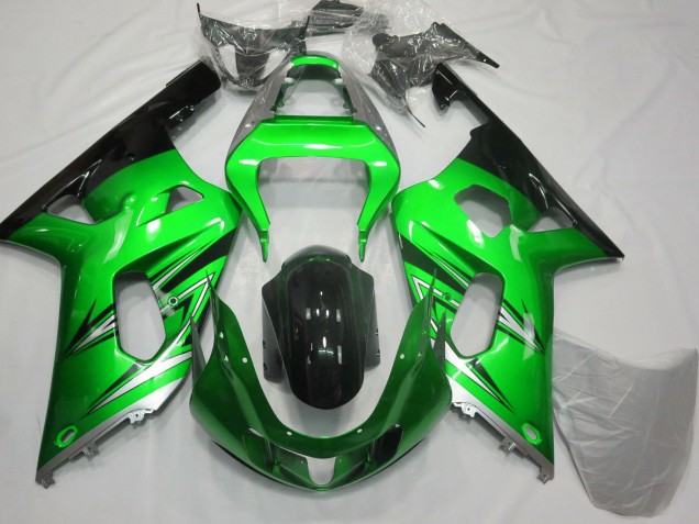 Compra Carenados Moto Suzuki GSXR 600 / GSXR 750 2001-2003 - Verde Plata Negro Brillante