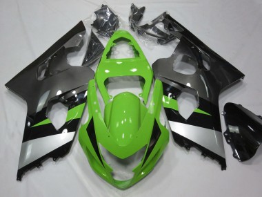 Compra Carenado Moto Suzuki GSXR 600 / GSXR 750 2004-2005 - Verde Plata Negro Brillante