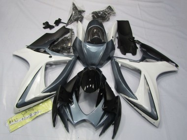 Compra Carenados Moto Suzuki GSXR 600 / GSXR 750 2006-2007 - Blanco Gris Negro Brillante