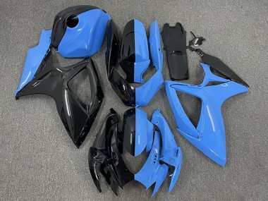 Compra Carenados Moto Suzuki GSXR 600 / GSXR 750 2006-2007 - Negro Brillante Azul Dividir