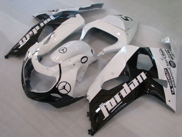 Compra Carenados Moto Suzuki GSXR 600 / GSXR 750 2001-2003 - Blanco Negro Brillante Jordan Michelin
