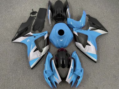 Compra Carenados Moto Suzuki GSXR 600 / GSXR 750 2006-2007 - Azul Claro Blanco Negro Brillante