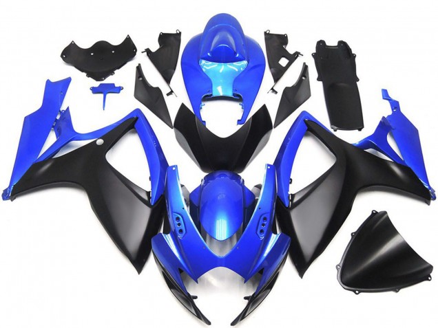 Compra Carenados Moto Suzuki GSXR 600 / GSXR 750 2006-2007 - Azul Negro Mate OEM Estilo