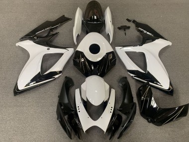 Compra Carenados Moto Suzuki GSXR 600 / GSXR 750 2006-2007 - Blanco Negro Brillante