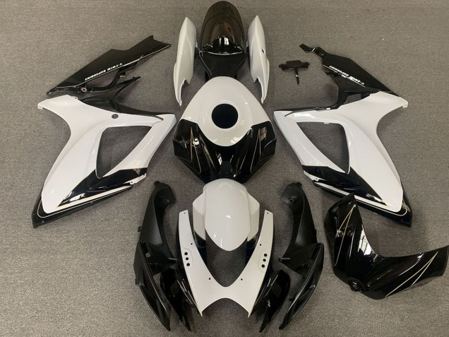 Compra Carenados Moto Suzuki GSXR 600 / GSXR 750 2006-2007 - Blanco Negro Brillante