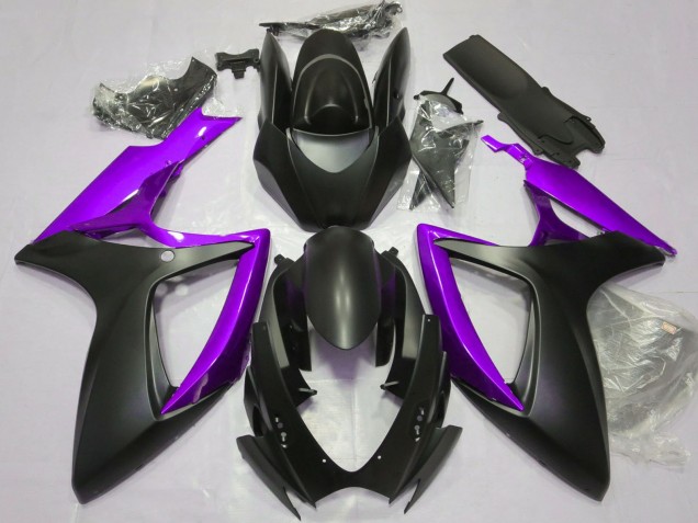 Compra Carenados Moto Suzuki GSXR 600 / GSXR 750 2006-2007 - Negro Mate Púrpura