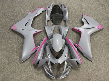 Compra Carenados Moto Suzuki GSXR 600 / GSXR 750 2011-2024 - Nardo Gris Mate Rosa Accents