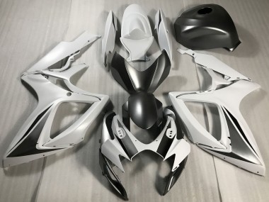 Compra Carenados Moto Suzuki GSXR 600 / GSXR 750 2006-2007 - Blanco Gris Negro Mate