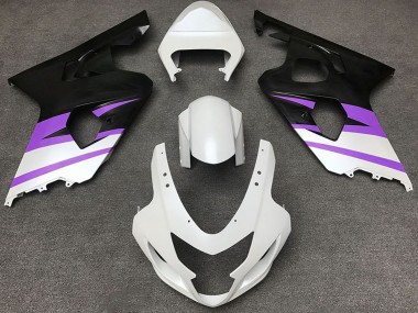 Compra Carenados Moto Suzuki GSXR 600 / GSXR 750 2004-2005 - Blanco Púrpura Negro Mate