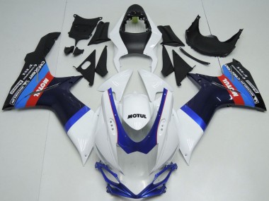 Compra Carenados Moto Suzuki GSXR 600 / GSXR 750 2011-2024 - Blanco Azul Negro Rojo Motul