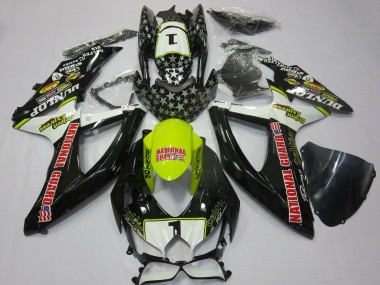 Compra Carenados Moto Suzuki GSXR 600 / GSXR 750 2008-2010 - Blanco Amarillo Rojo Negro National Guard