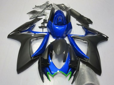 Compra Carenados Moto Suzuki GSXR 600 / GSXR 750 2006-2007 - Azul Negro Mate Verde OEM Estilo