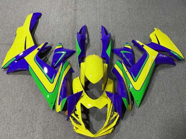 Compra Carenados Moto Suzuki GSXR 600 / GSXR 750 2011-2024 - Azul Amarillo Verde