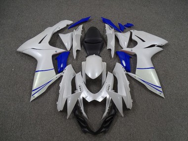 Compra Carenados Moto Suzuki GSXR 600 / GSXR 750 2011-2024 - Blanco Perla Azul Oscuro