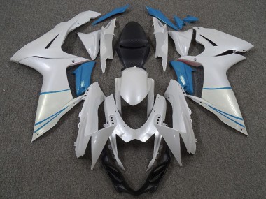 Compra Carenados Moto Suzuki GSXR 600 / GSXR 750 2011-2024 - Blanco Perla Azul Claro