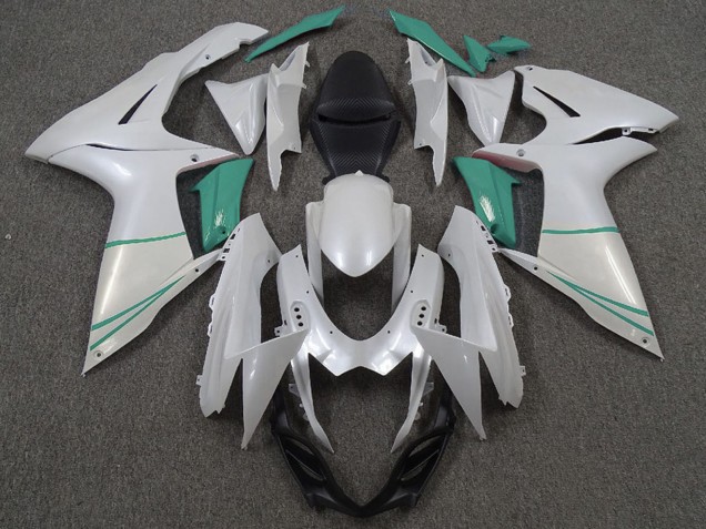 Compra Carenados Moto Suzuki GSXR 600 / GSXR 750 2011-2024 - Blanco Perla T Azul