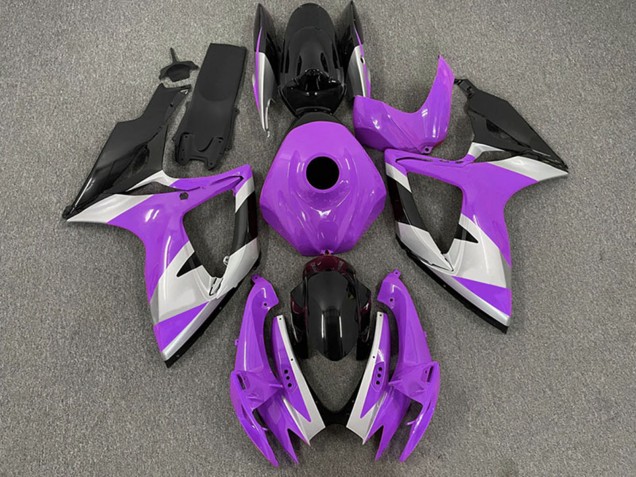 Compra Carenados Moto Suzuki GSXR 600 / GSXR 750 2006-2007 - Púrpura Plata Negro Brillante