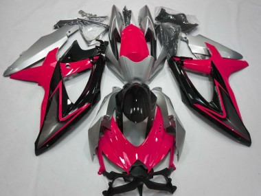 Compra Carenados Moto Suzuki GSXR 600 / GSXR 750 2008-2010 - Plata Rojo Negro Brillante