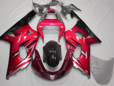 Compra Carenados Moto Suzuki GSXR 600 / GSXR 750 2001-2003 - Rojo Plata Negro Brillante