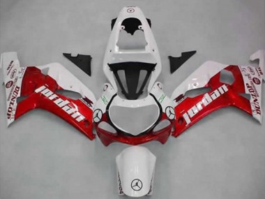 Compra Carenados Moto Suzuki GSXR 600 / GSXR 750 2001-2003 - Blanco Rojo Jordan Dunlop