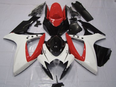 Compra Carenados Moto Suzuki GSXR 600 / GSXR 750 2006-2007 - Rojo Blanco Negro Brillante