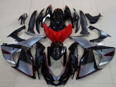 Compra Carenados Moto Suzuki GSXR 600 / GSXR 750 2011-2024 - Gris Rojo Negro Brillante