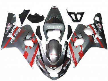 Compra Carenados Moto Suzuki GSXR 600 / GSXR 750 2004-2005 - Plata Rojo MoviStar
