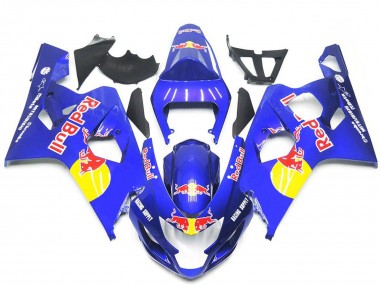 Compra Carenados Moto Suzuki GSXR 600 / GSXR 750 2004-2005 - Azul Amarillo Rojo Bull Estilo