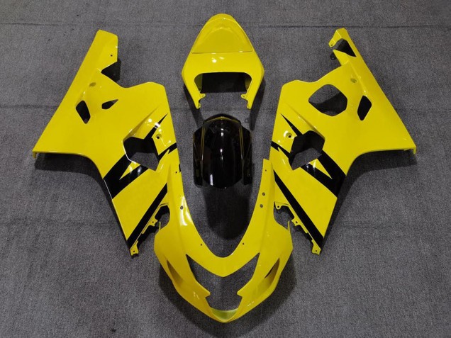 Compra Carenados Moto Suzuki GSXR 600 / GSXR 750 2004-2005 - Amarillo Negro Brillante OEM Estilo