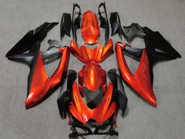 Compra Carenados Moto Suzuki GSXR 600 / GSXR 750 2008-2010 - Naranja Negro Mate