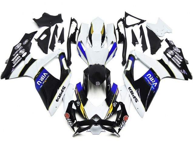 Compra Carenados Moto Suzuki GSXR 600 / GSXR 750 2008-2010 - Blanco Azul Amarillo Negro Viru