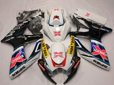 Compra Carenados Moto Suzuki GSXR 600 / GSXR 750 2006-2007 - Blanco Rojo Azul Amarillo Dark Dog X 76 BRUX