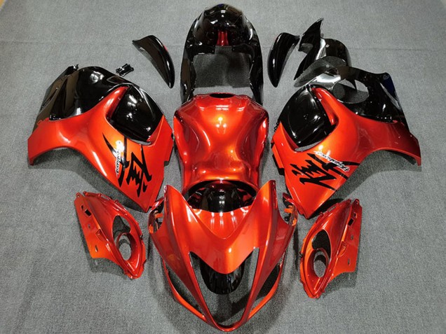 Compra Carenados Moto Suzuki GSXR 1300 2008-2020 - NaranjaCaramelo Negro Brillante