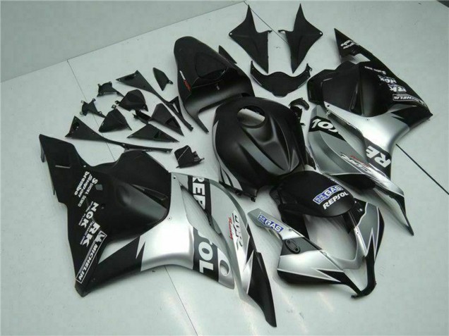 Compra Carenados Moto Honda CBR600RR 2009-2012 - Plata Negro Mate Repsol