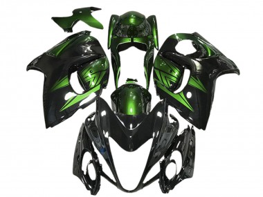 Compra Carenados Moto Suzuki GSXR 1300 2008-2020 - Negro Brillante Verde Profundo