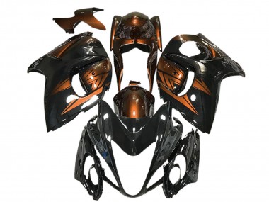 Compra Carenados Moto Suzuki GSXR 1300 2008-2020 - Negro Brillante Naranja Profundo
