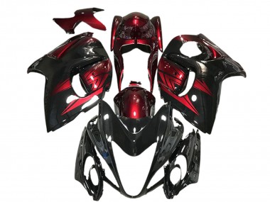 Compra Carenados Moto Suzuki GSXR 1300 2008-2020 - Negro Brillante Rojo Profundo