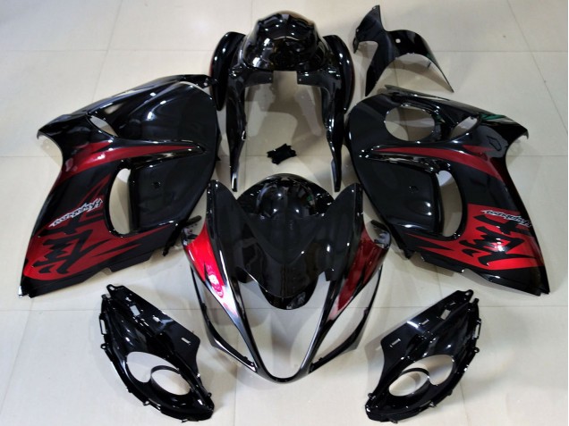Compra Carenados Moto Suzuki GSXR 1300 2008-2020 - Negro Brillante Rojo Caramelo