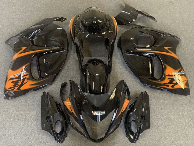 Compra Carenados Moto Suzuki GSXR 1300 2008-2020 - Negro Brillante Naranja
