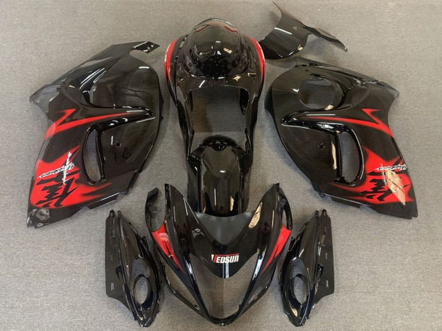 Compra Carenados Moto Suzuki GSXR 1300 2008-2020 - Negro Brillante Rojo Logo